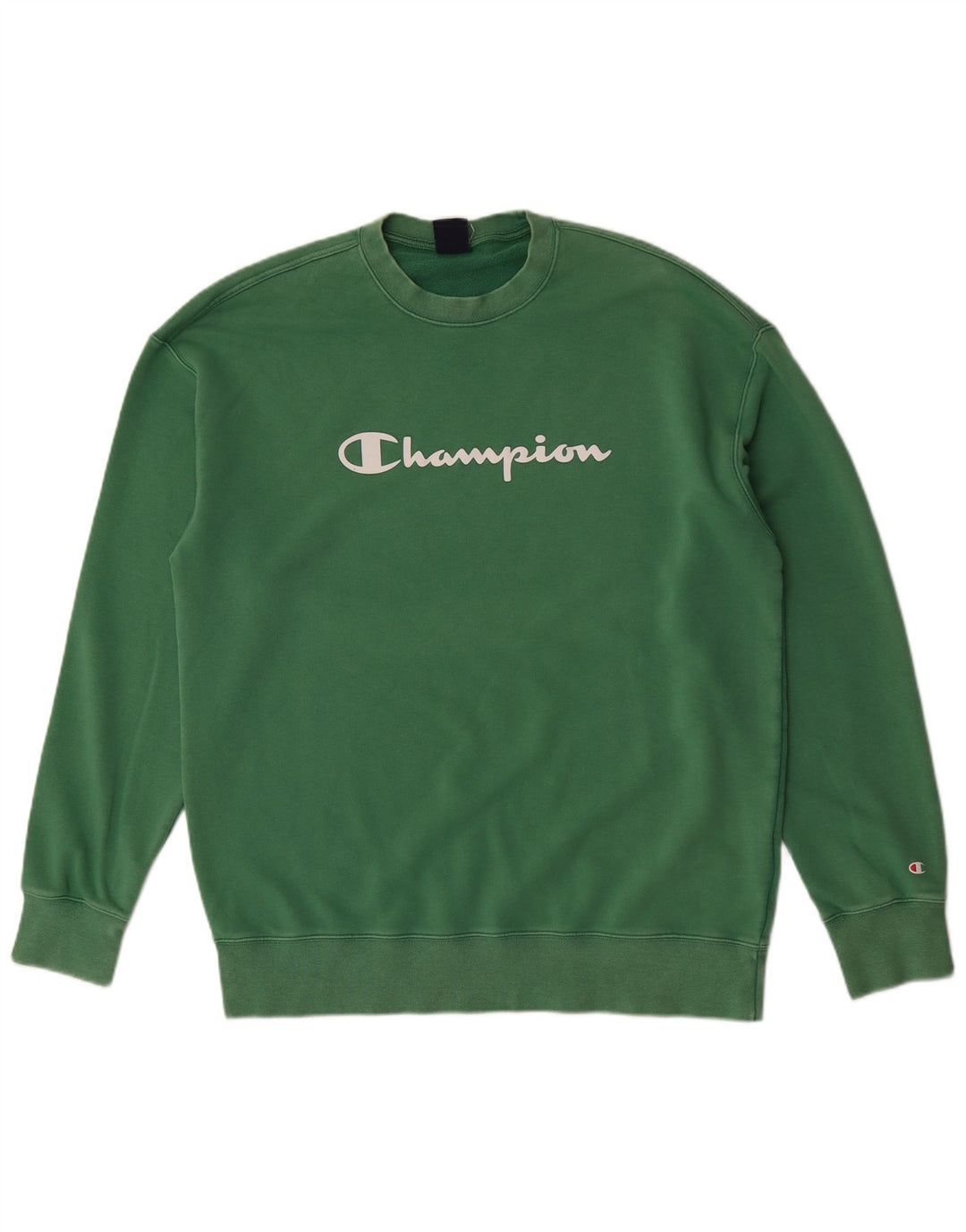 Champion Herren-Sweatshirt mit Grafik, 2XL, grüne Baumwolle
