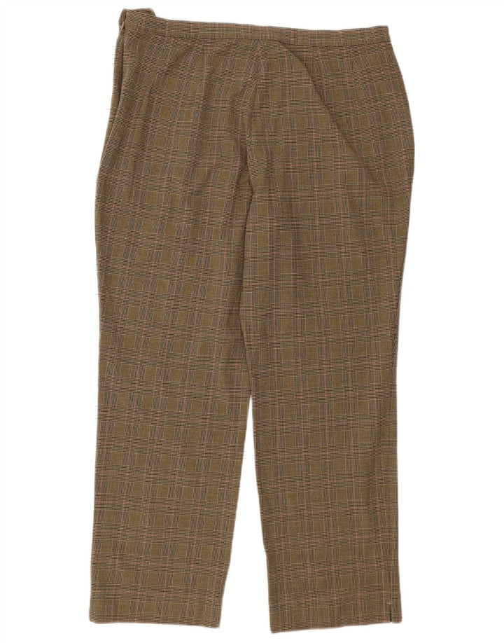 Marks & Spencer Damen Kurz geschnittene Hose UK 16 Large W32 L25 Braun