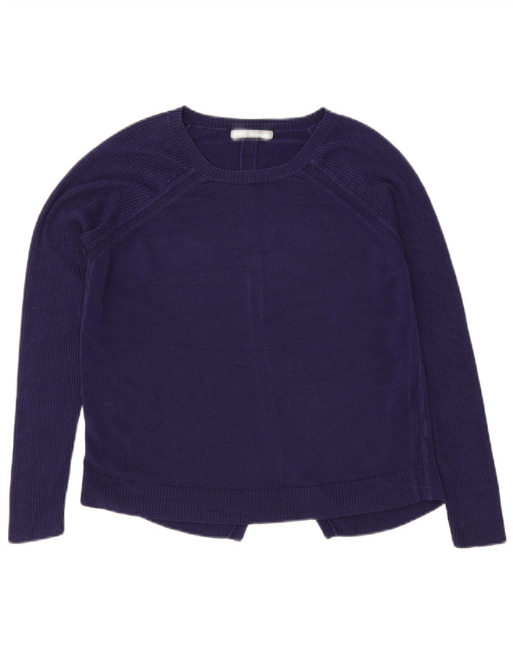 Marks & Spencer Damen-Pullover mit U-Boot-Ausschnitt, Gr. 12, mittleres Marineblau
