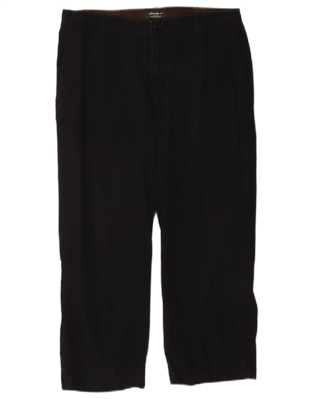 Eddie Bauer Damen Vashon Fit Caprihose US 8 Medium W30 L22 Schwarz