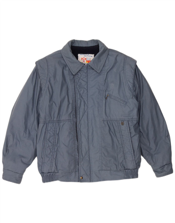 Polbot Herren Bomberjacke UK 42 XL Blau Polyester