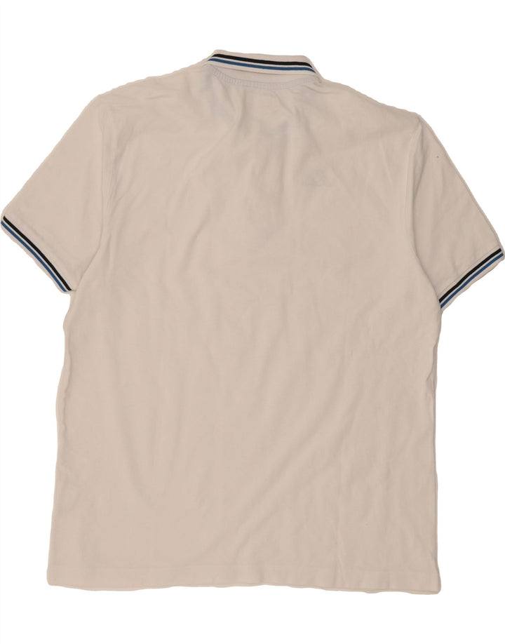 KAPPA Mens Polo Shirt 3XL White Cotton Vintage Kappa and Second-Hand Kappa from Messina Hembry 