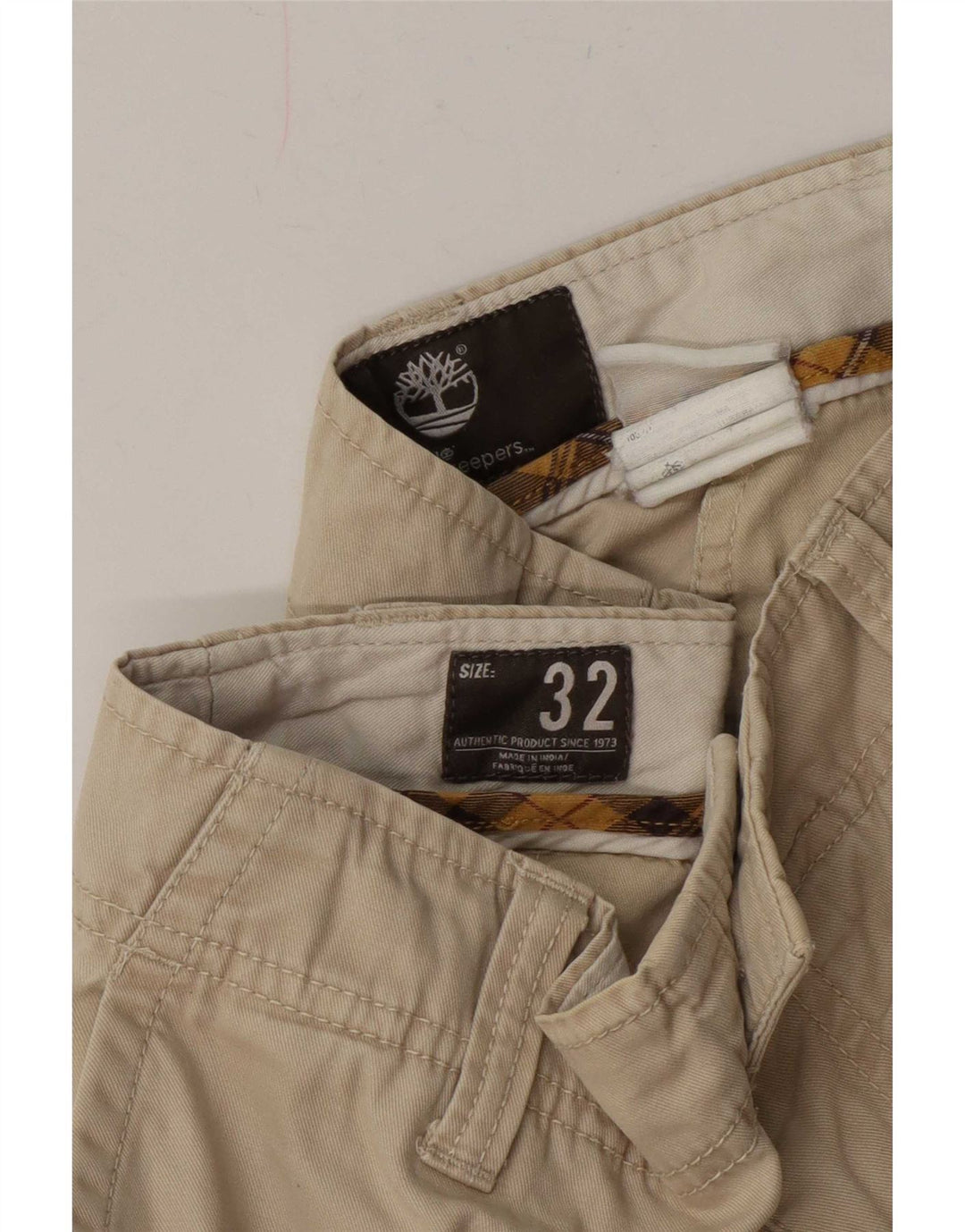 Timberland Herren Chinoshorts W32 Mittelbeige