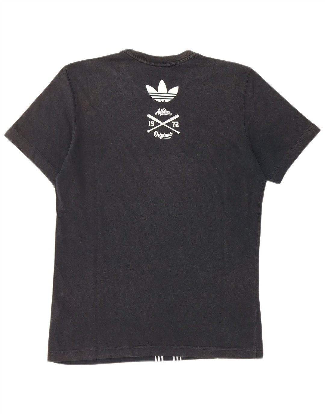 Adidas Herren Grafik T-Shirt Top Small Schwarz Baumwolle