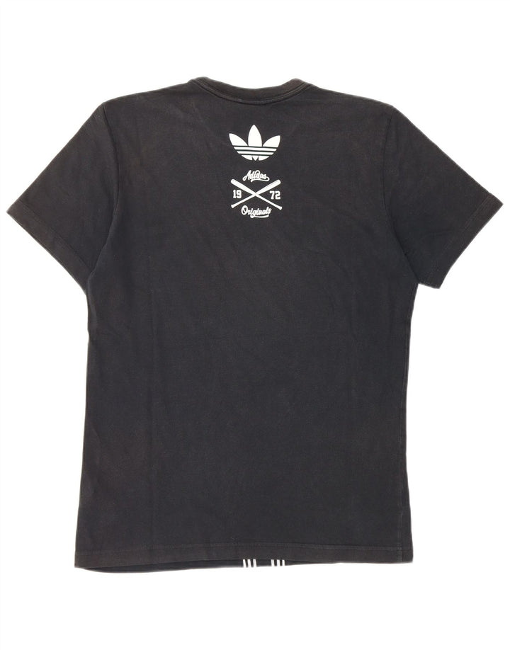 Adidas Herren Grafik T-Shirt Top Small Schwarz Baumwolle