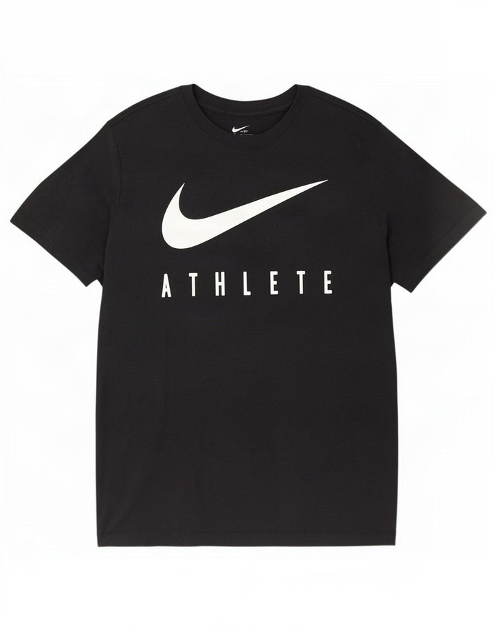 Nike Herren Dri Fit Graphic T-Shirt Top Large Schwarz Polyester