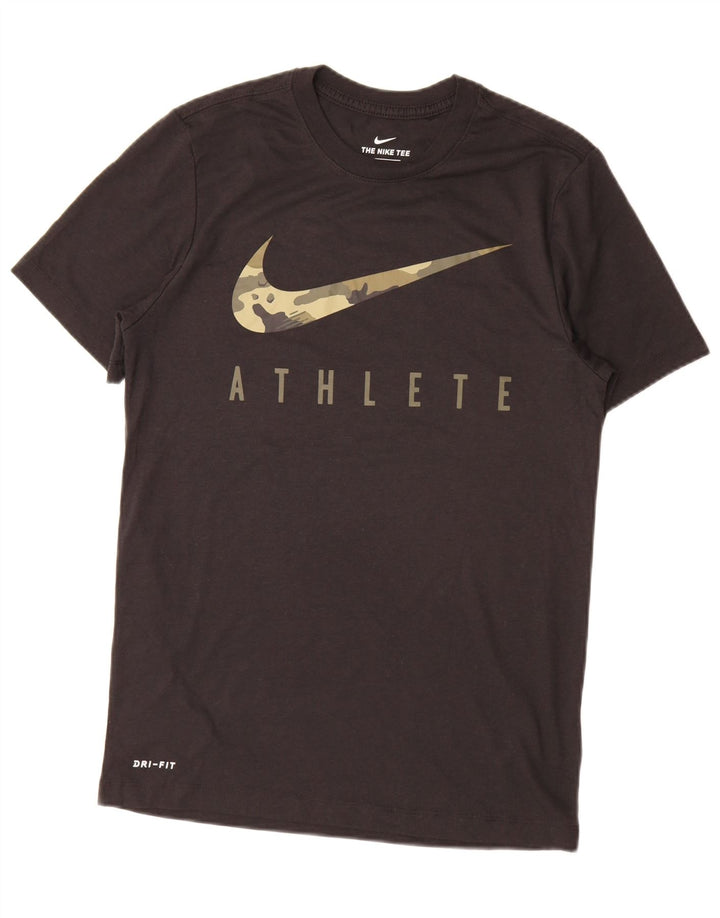 Nike Herren Dri Fit Graphic T-Shirt Top Small Schwarz Polyester