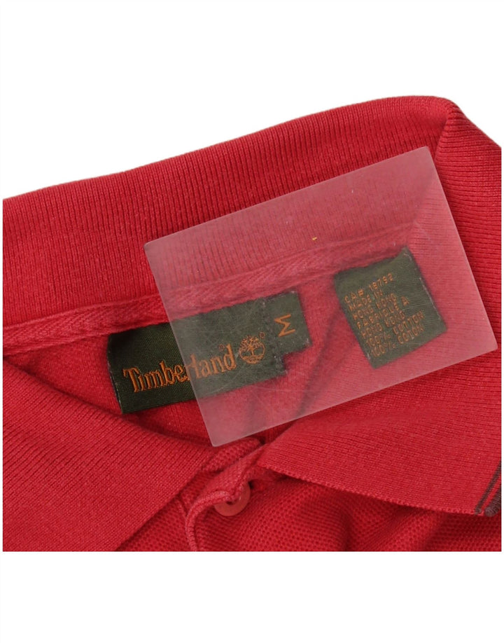 Timberland Herren-Poloshirt aus mittelroter Baumwolle