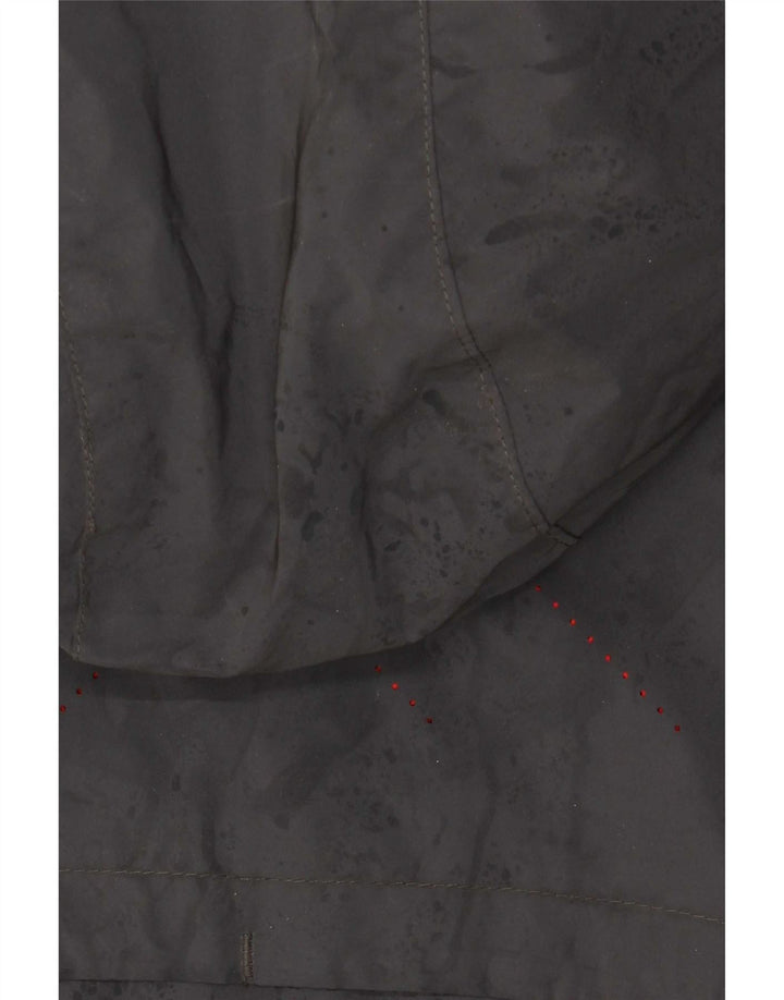 Ellesse Herren-Regenjacke mit Kapuze, UK 38, mittelgraues Polyamid
