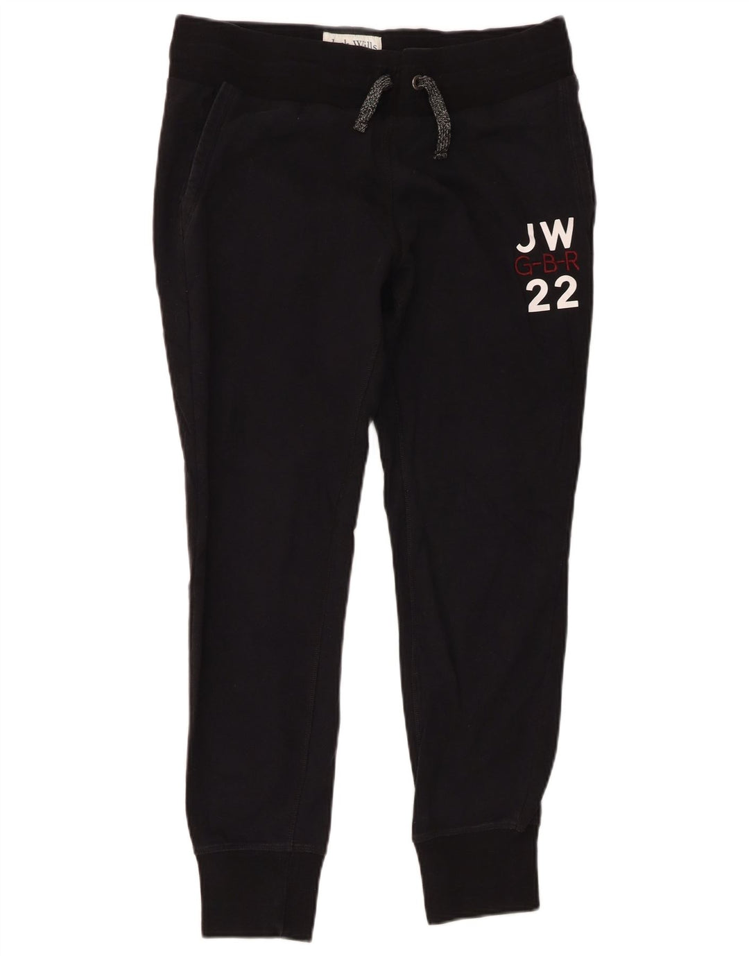 JACK WILLS Damen-Trainingsanzug mit Grafik, Jogginghose, Gr. 12, mittelschwarz