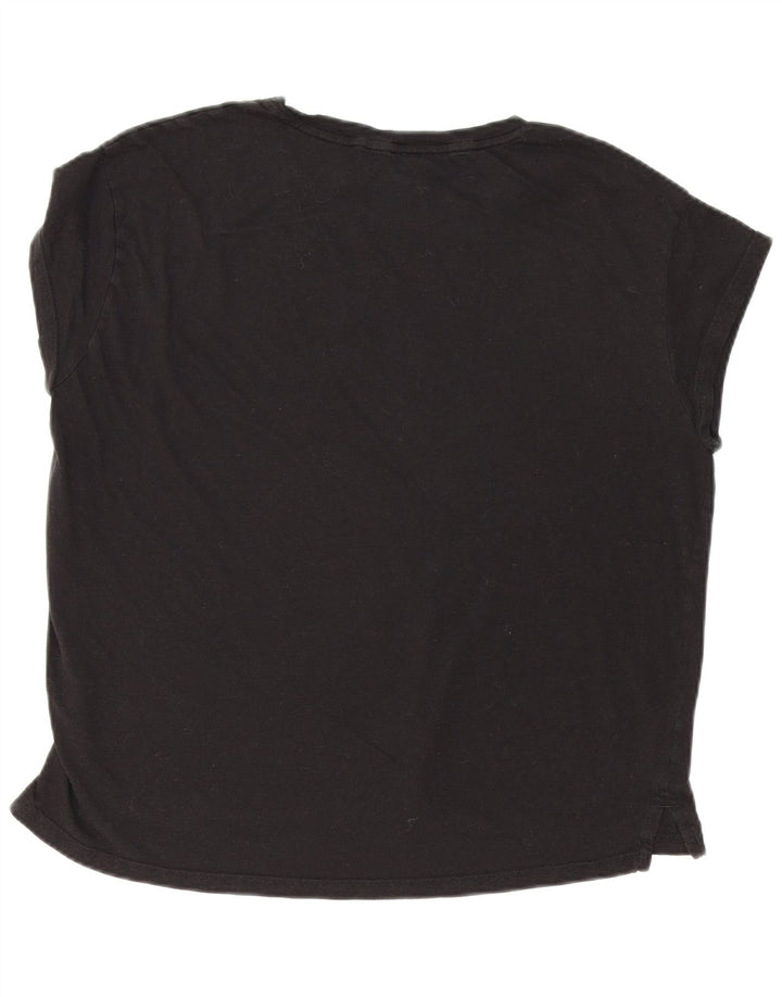 PUMA Womens Oversized Graphic T-Shirt Top UK 16 Large Black