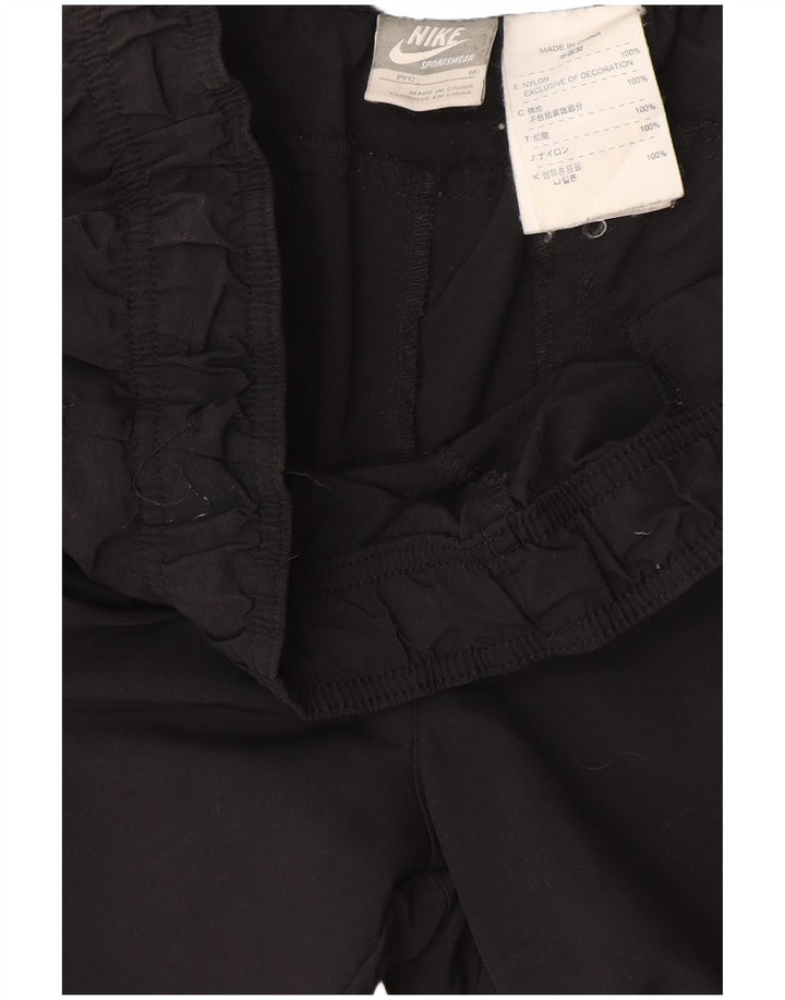 Nike Damen Trainingshose Jogger UK 12 Mittelschwarzes Nylon