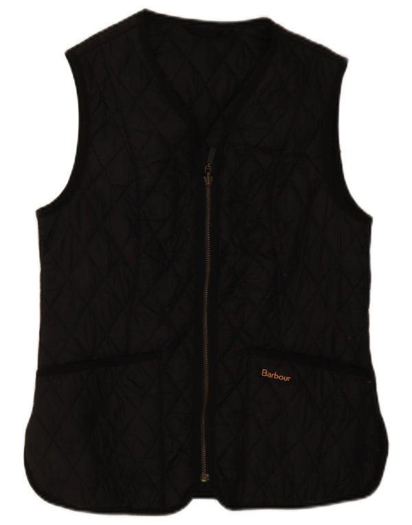 Barbour Damen Steppweste UK 12 Medium Schwarz