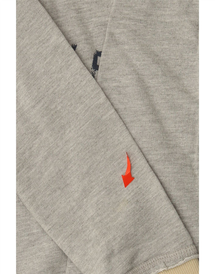 TRUSSARDI Mädchen-Sweatshirt mit Grafik, 9–10 Jahre, Größe L, Grau, Baumwolle