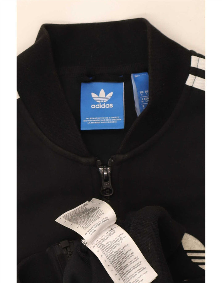 Adidas Herren-Trainingsanzug-Oberteil, Jacke, Größe S, Schwarz, Baumwolle