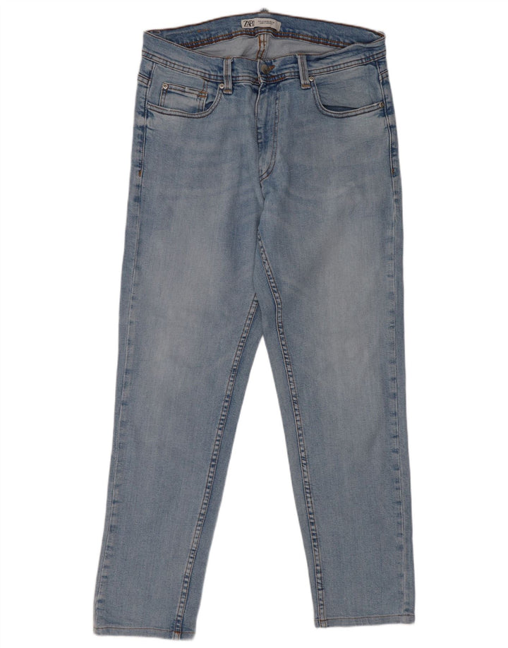 Zara Herren Slim Jeans EU 42 Large W32 L29 Blau