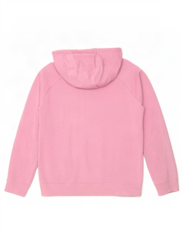 Nike Damen Relaxed Fit Zip Hoodie Pullover UK 14 Mittelrosa Baumwolle