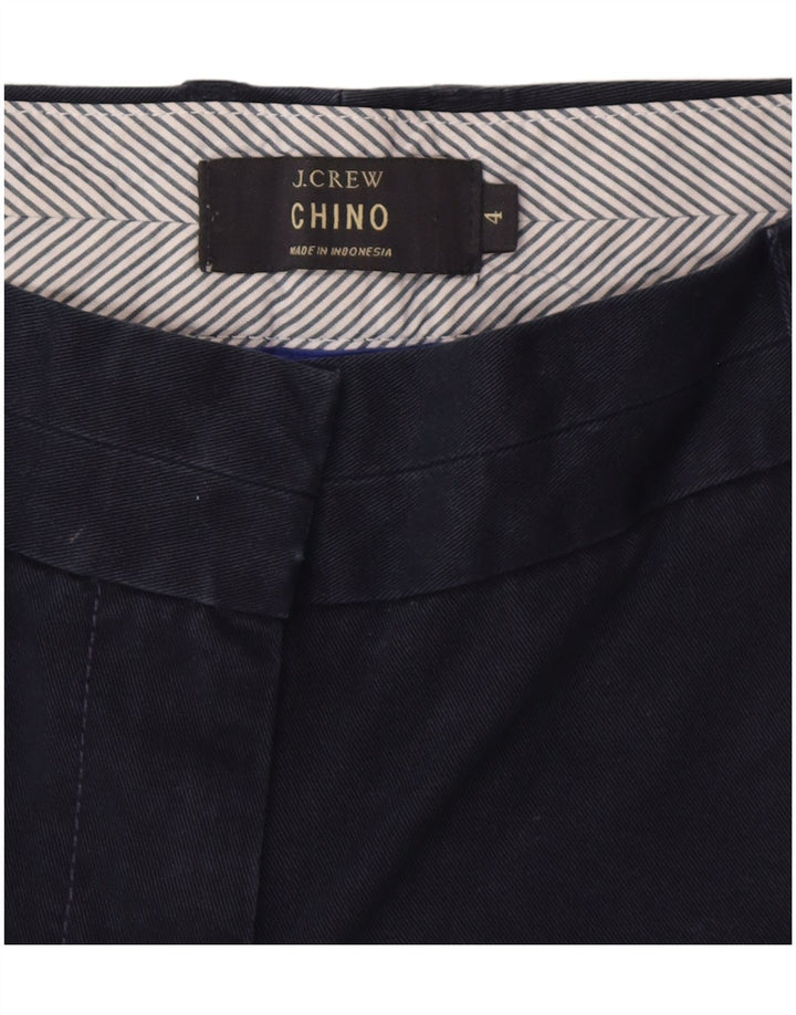 J. CREW Damen Chino-Shorts US 4 Small W28 Marineblaue Baumwolle