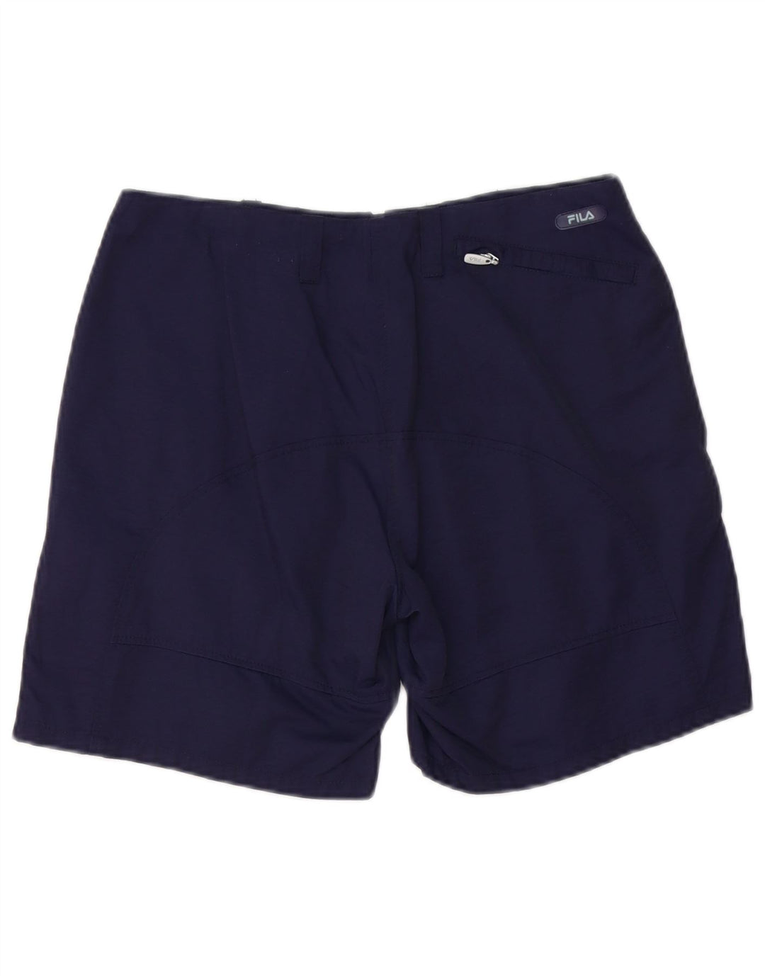 FILA Damen Chinoshorts IT 44 Medium W30 Marineblaue Baumwolle