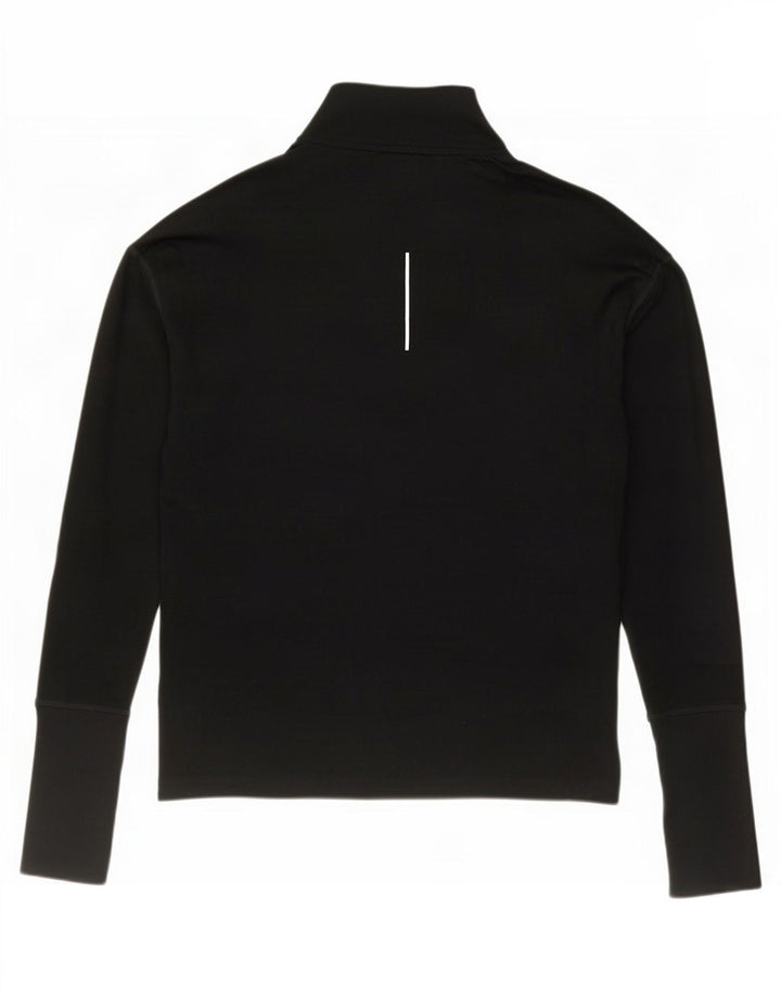 Nike Herren Dri Fit Pullover-Trainingsoberteil mit Reißverschluss und Halsausschnitt, Größe S, Schwarz