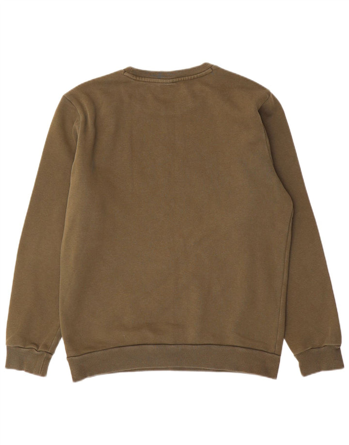 PUMA Herren Sweatshirt Pullover Small Khaki Baumwolle