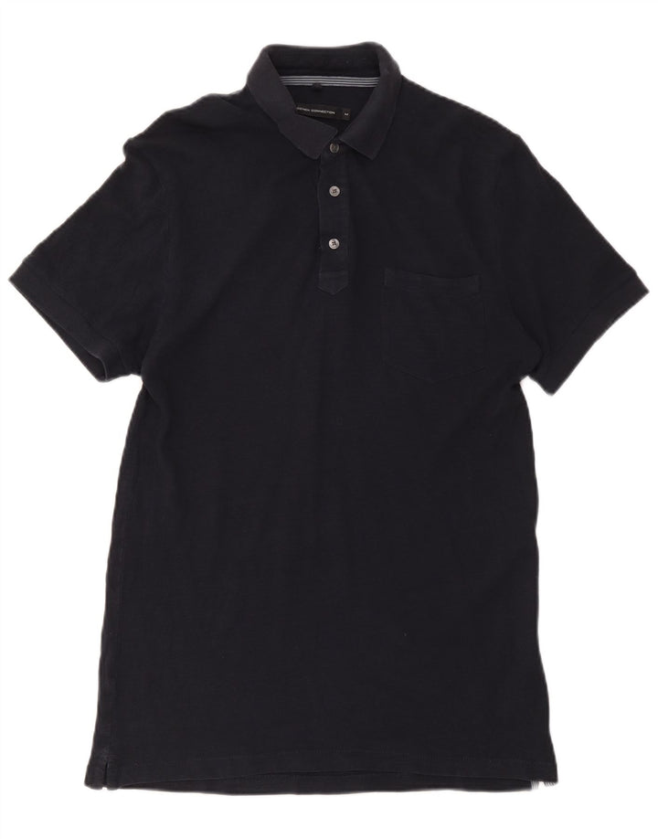 French Connection Herren-Poloshirt, mittelgroß, Marineblau, Baumwolle