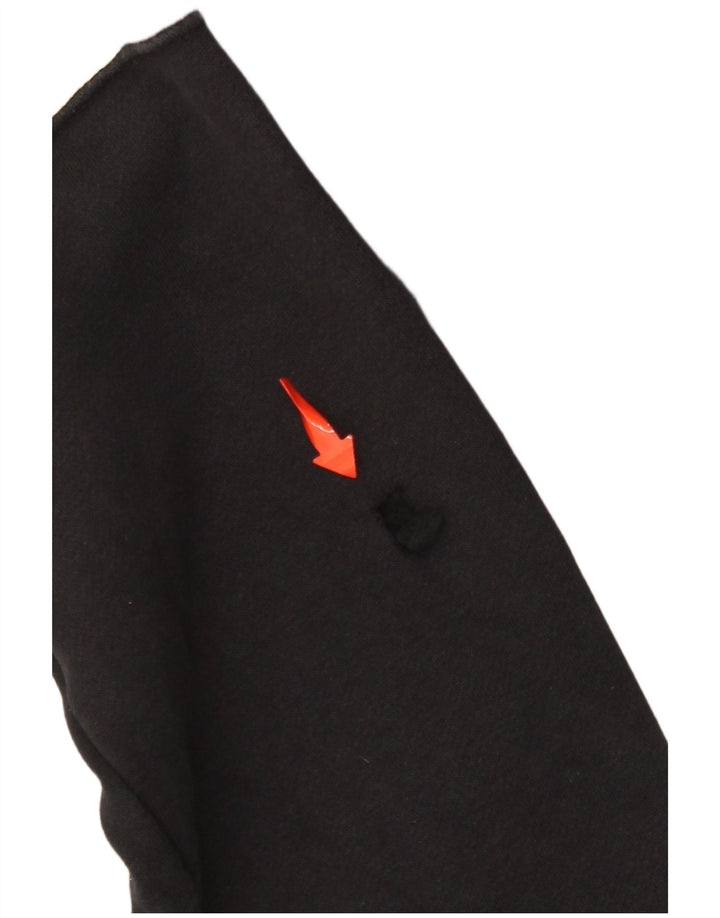 NIKE Boys Air Graphic Zip Hoodie Sweater 13–14 Jahre XL Schwarzer Farbblock