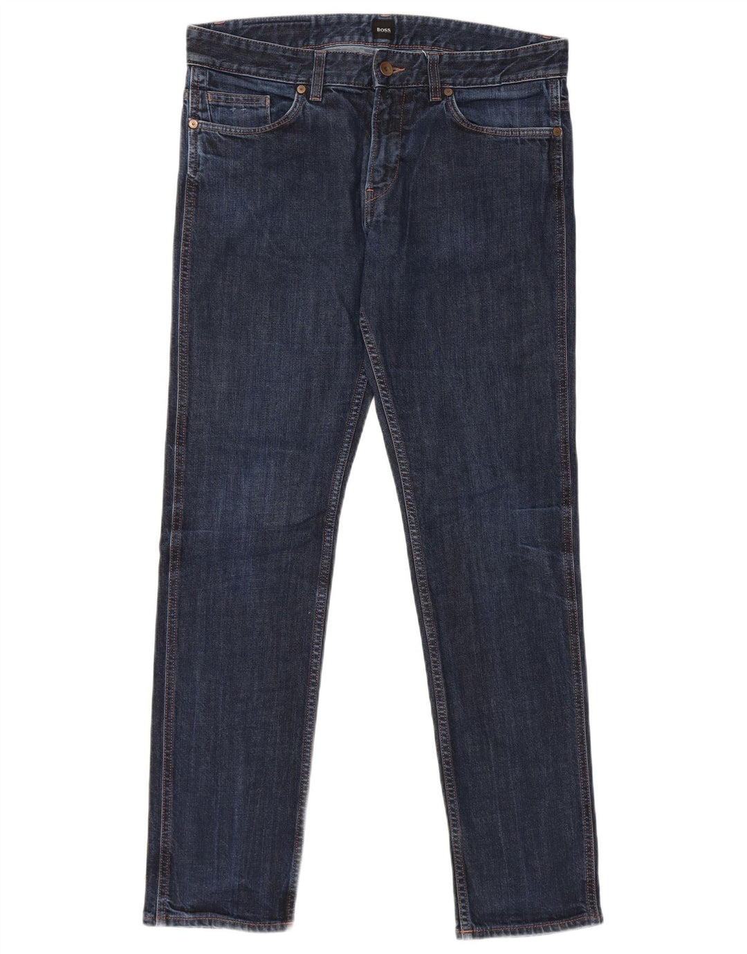 Hugo Boss Damen Slim Jeans W33 L32 Blaue Baumwolle