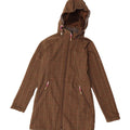 MC KINLEY Sherpa-Parkajacke mit Kapuze für Damen, UK 10, klein, braun kariert