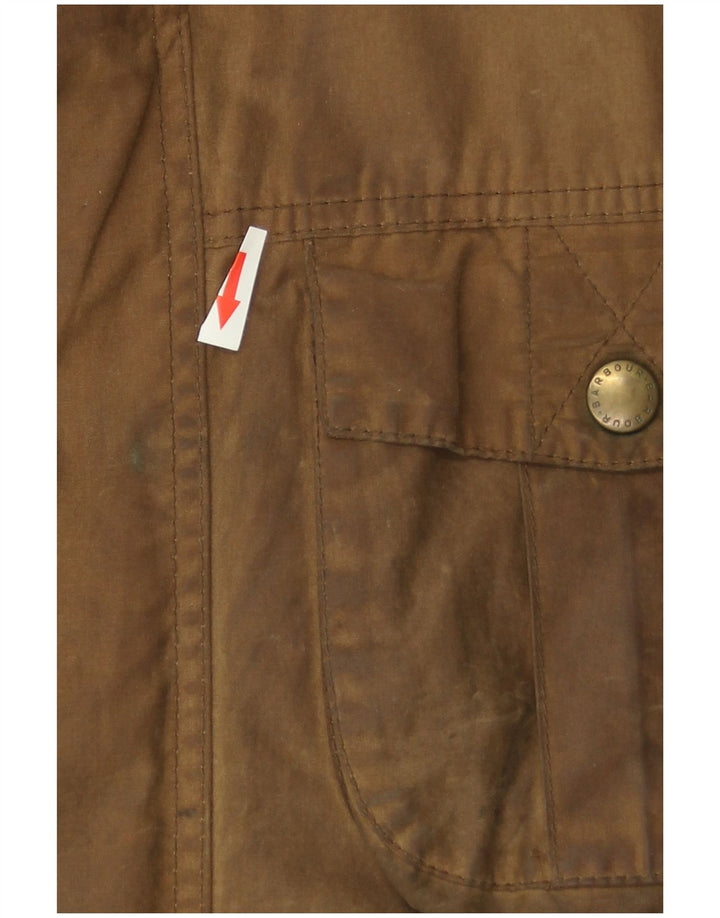Barbour Herrenjacke aus gewachster Baumwolle, UK 40, große braune Baumwolle