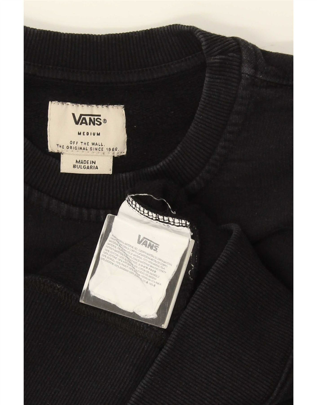 Vans Herren-Sweatshirt-Pullover, mittelschwarz, Baumwolle