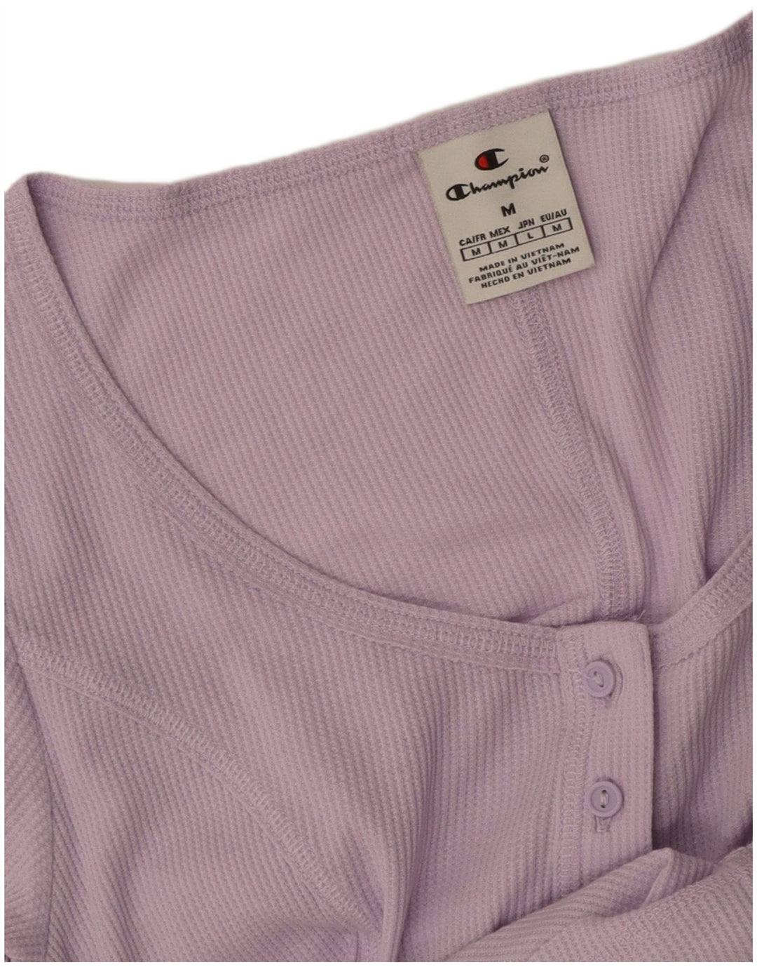 CHAMPION Womens Crop T-Shirt Top UK 14 Medium Purple