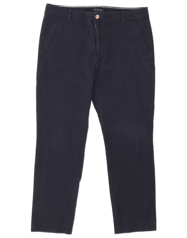 Tommy Hilfiger Slim Chino-Hose für Damen, US 12, Größe L, W32, L27, Marineblau