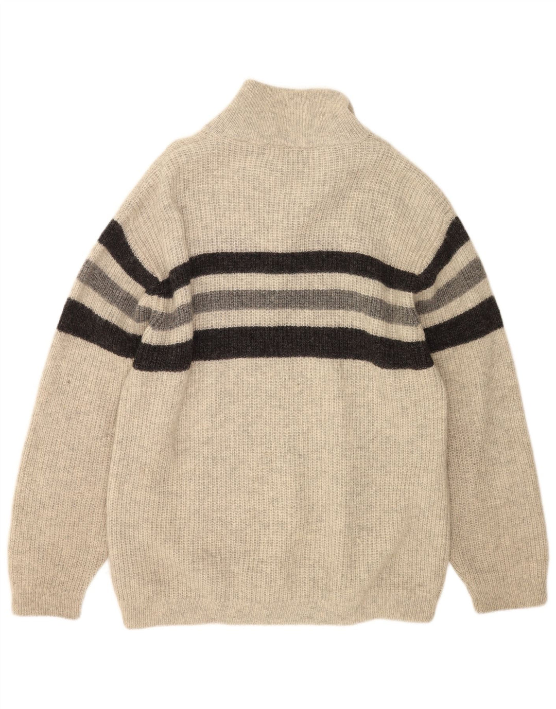 O'Neill Herren-Pullover mit Rollkragen, groß, grau gestreift