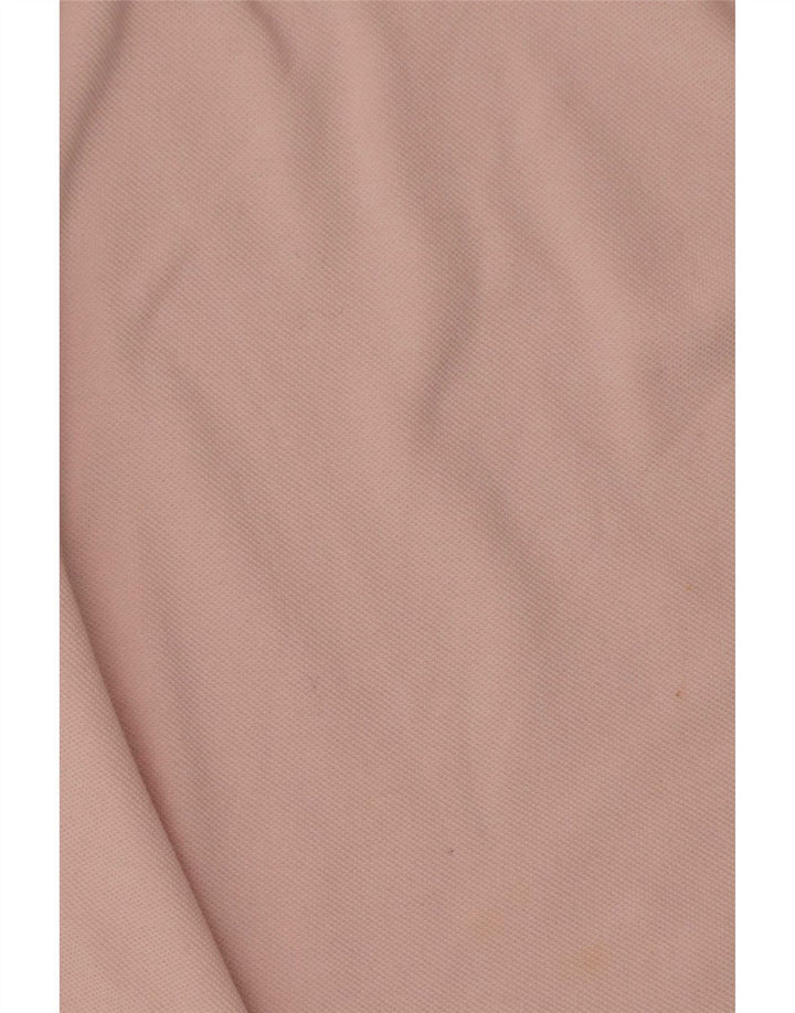 Lacoste Herren-Langarm-Poloshirt, Größe 4, mittelrosa, Baumwolle