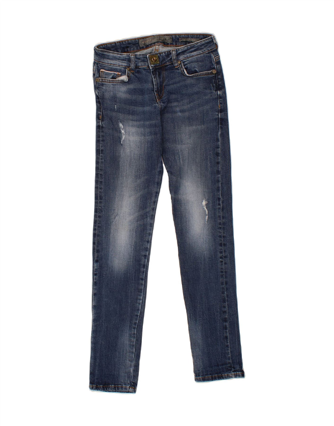 GUESS Womens Skinny Jeans W25 L30 Blue Cotton Vintage Guess and Second-Hand Guess from Messina Hembry 