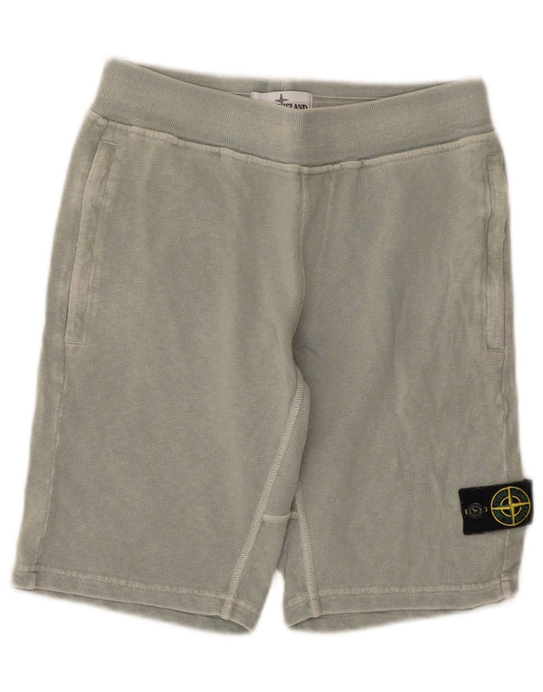 Stone Island Sportshorts für Jungen, 9–10 Jahre, graue Baumwolle