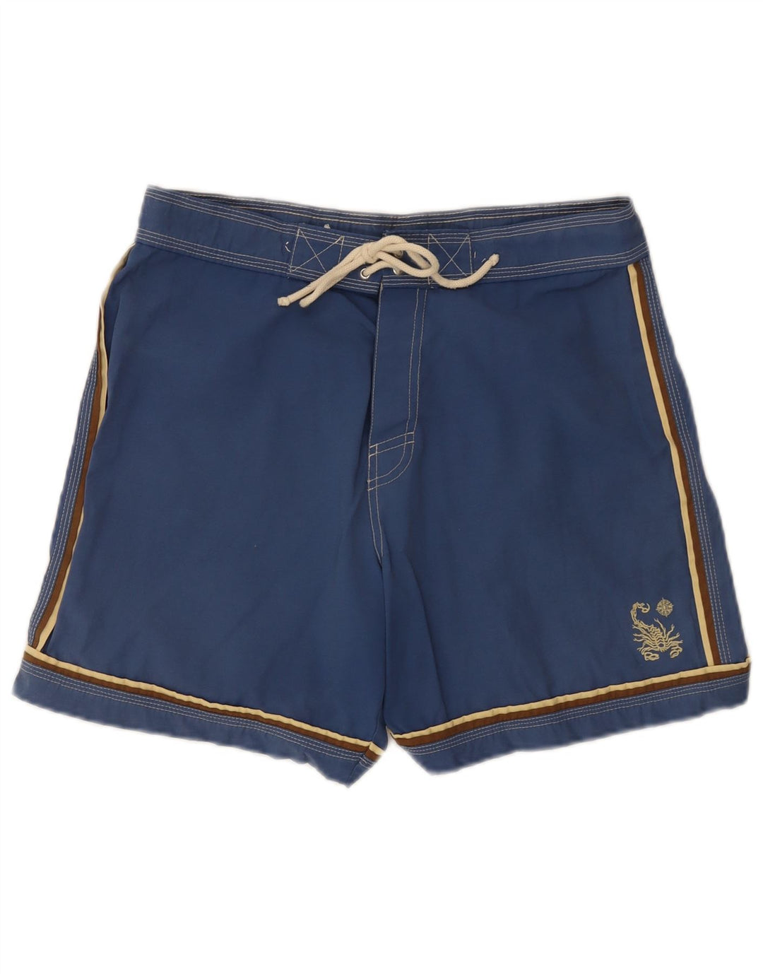 Scorpion Bay Herren-Badeshorts aus mittelblauer Baumwolle