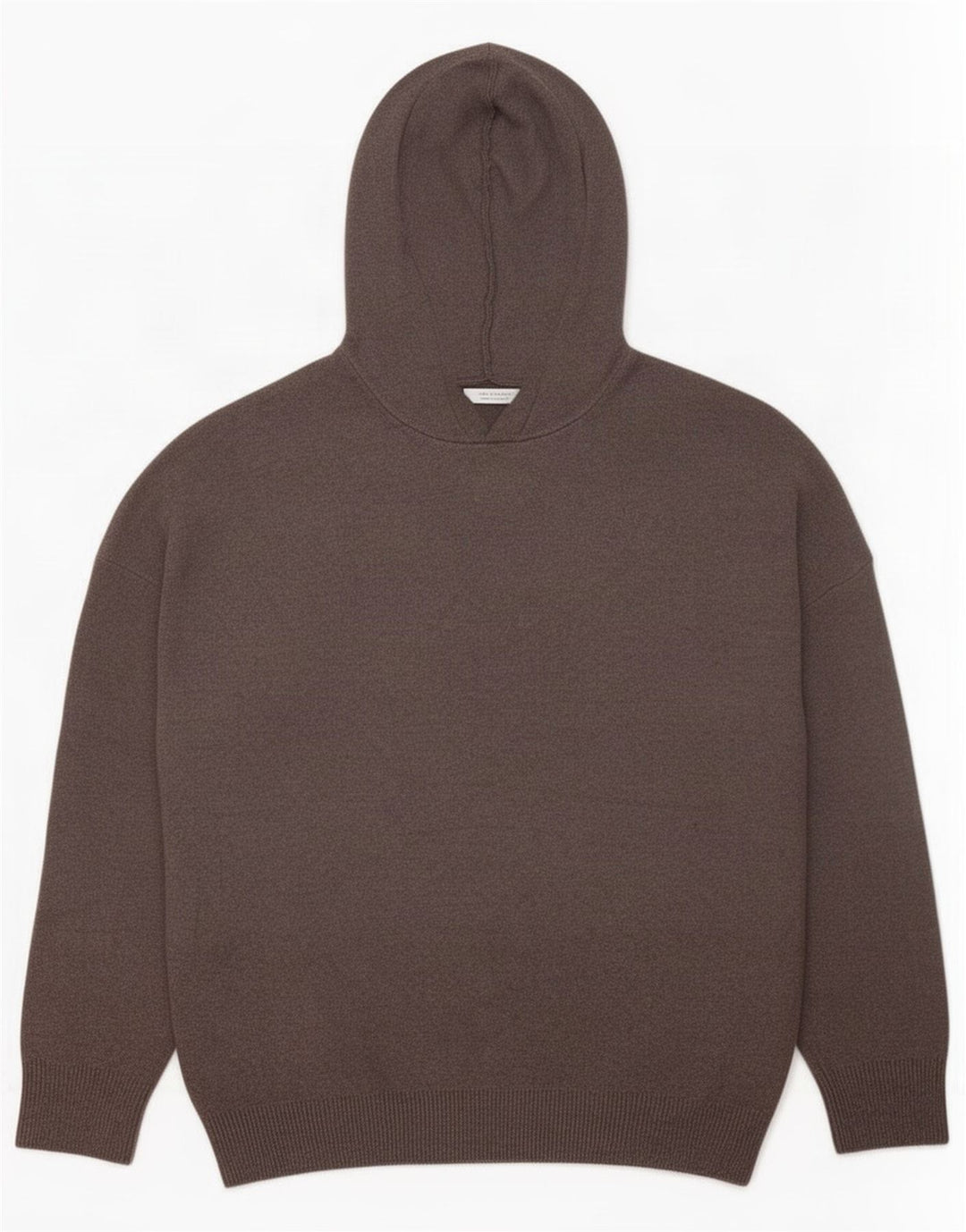 Zara Herren-Pullover mit Kapuze, mittelgraue Viskose