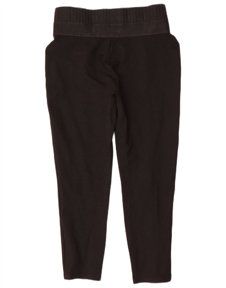 Zara Damen Slim Capri-Hose XL W36 L24 Schwarz