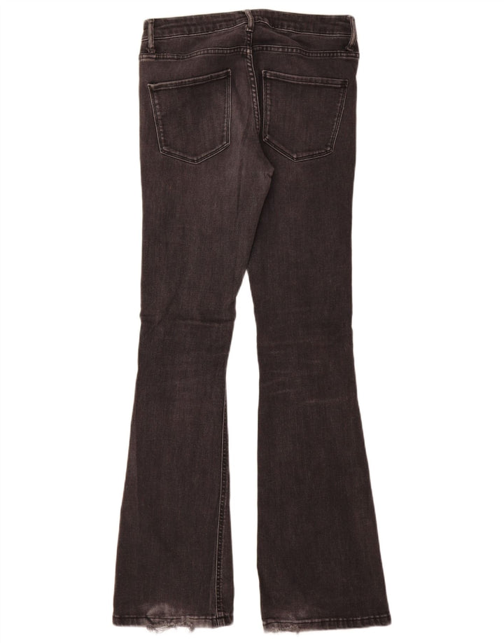 Zara Damen Schlagjeans EU 38 Small W28 L32 Grau