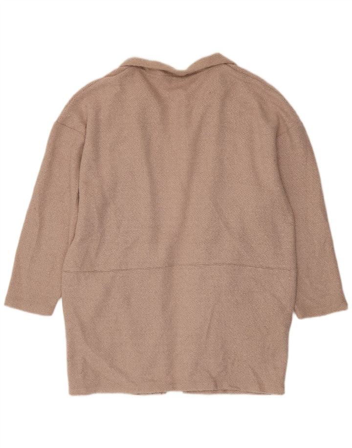 Marks & Spencer Damen Longline-Cardigan-Pullover UK 20 2XL Rosa Polyester