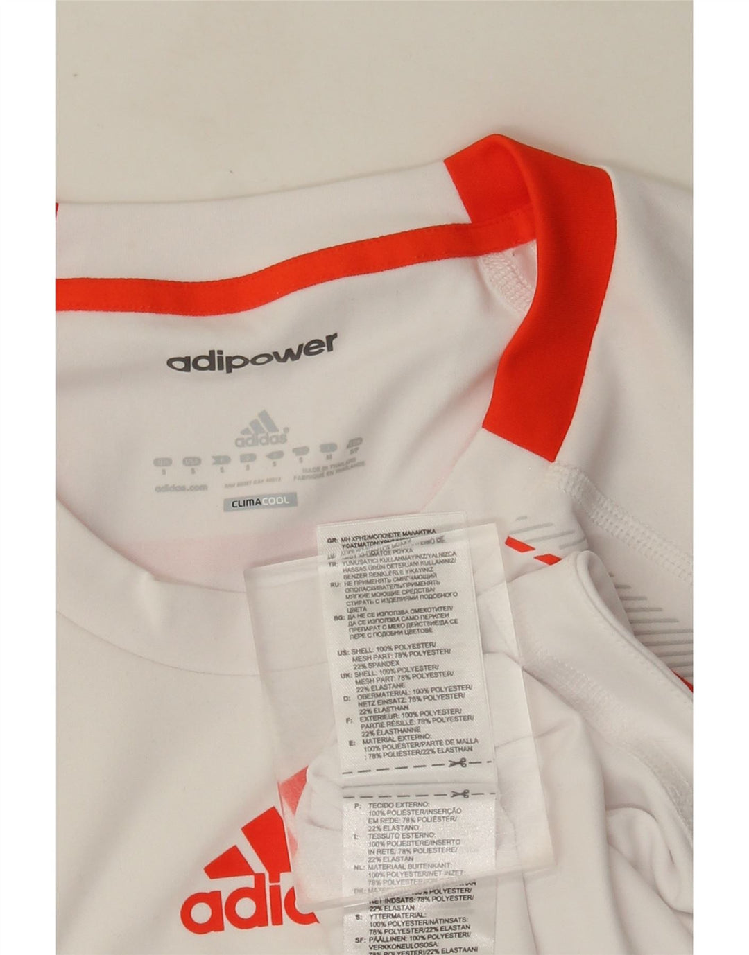 Adidas Herren Climacool T-Shirt Top Small Weiß Colourblock Polyester