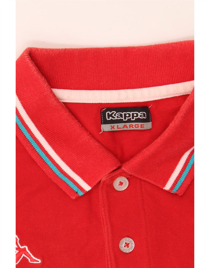 KAPPA Mens Polo Shirt XL Red Vintage Kappa and Second-Hand Kappa from Messina Hembry 