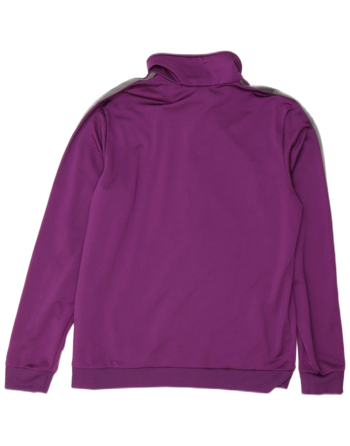 Adidas Damen Trainingsanzug Top Jacke UK 16/18 Large Lila Polyester