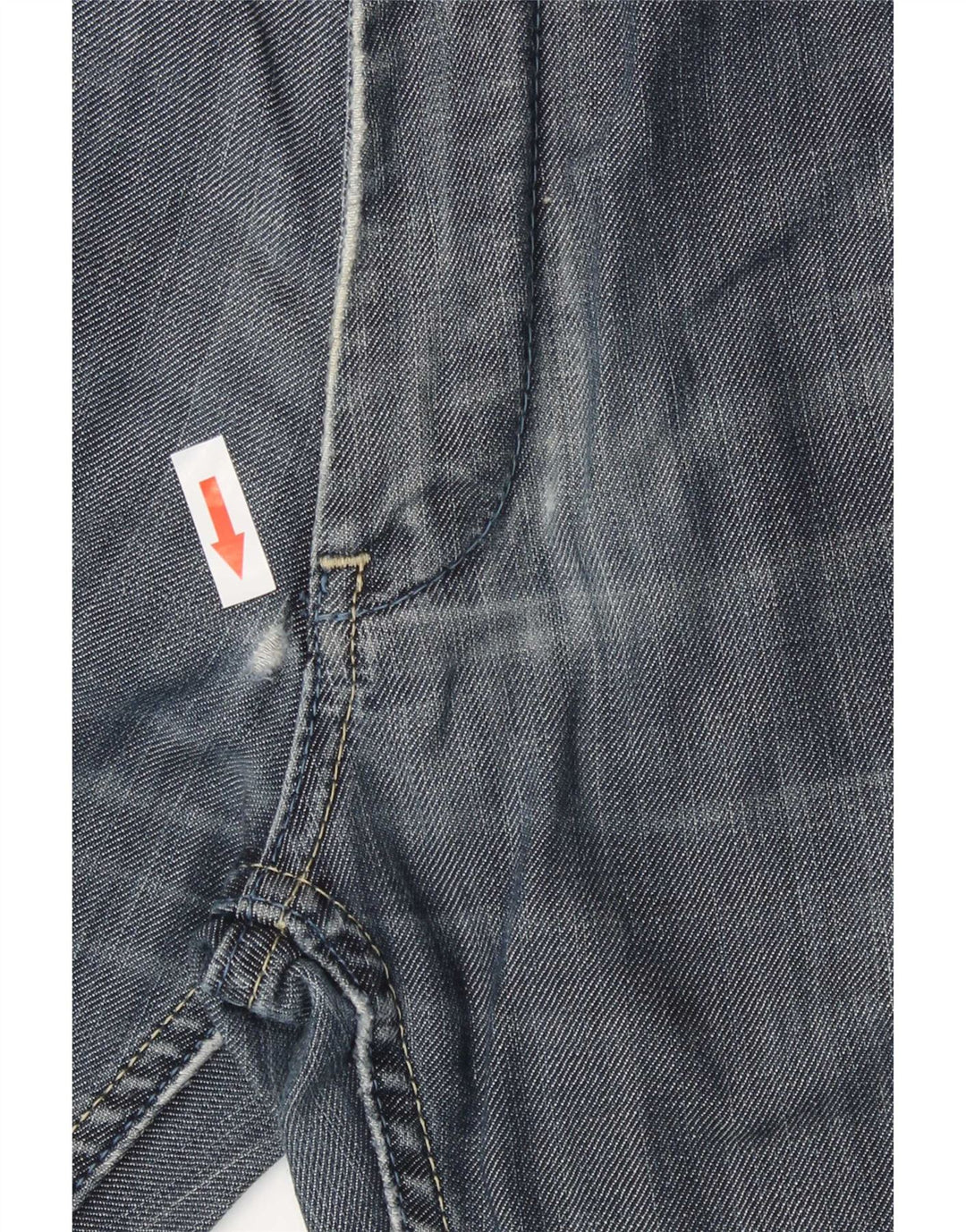 Zara Herren Straight Jeans EU 42 Large W32 L30 Blaue Baumwolle