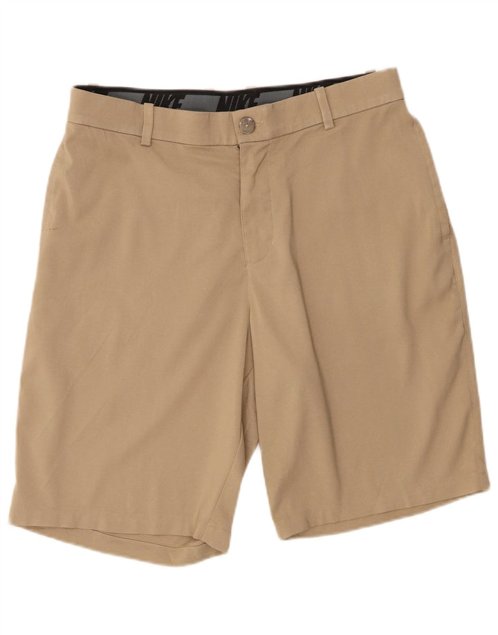 Nike Herren-Chinoshorts W32 Mittelbeigefarbenes Polyester