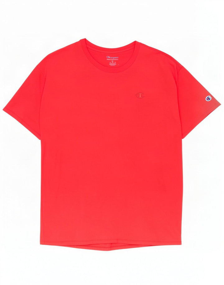 Champion Herren T-Shirt Top XL Rot Baumwolle