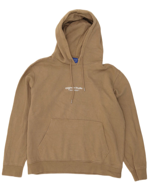Jack & Jones Herren Kapuzenpullover XL Beige Baumwolle