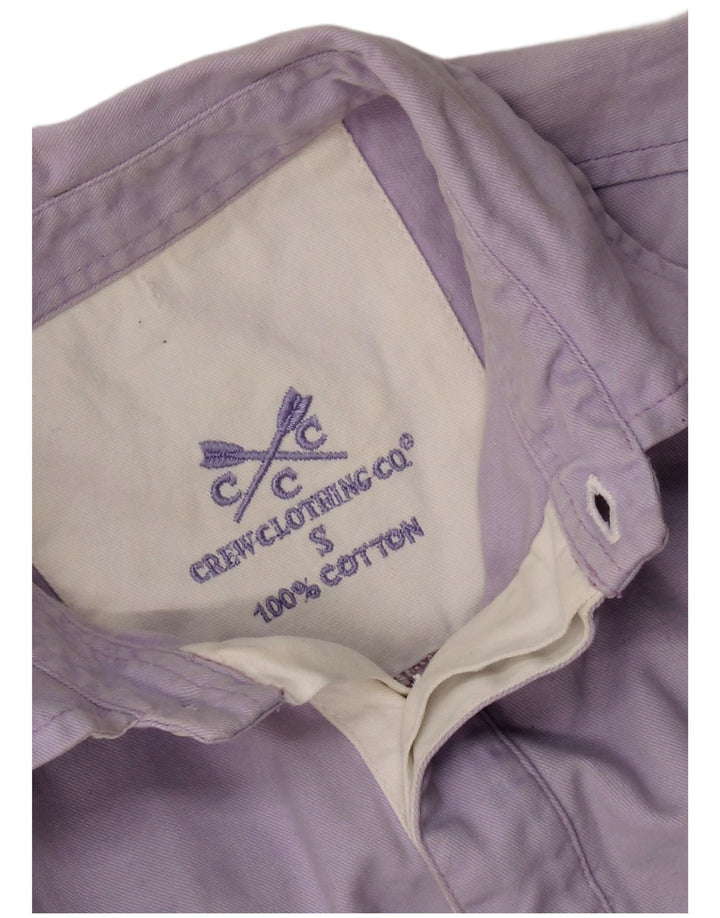 CREW CLOTHING Herren-Pullover-Hemd, Größe S, Lila, Baumwolle